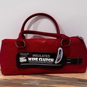 Primeware Inc. Red Insulated Wine Clutch